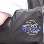 image of TC Metro Pipe Band logo and bag cover