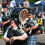 Twin Cities Metro Pipe Band marching